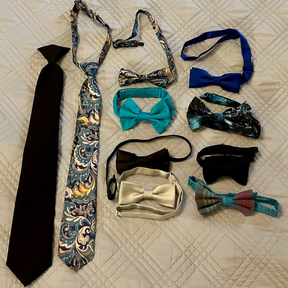 BUNDLE of BOYS Ties and Bow Ties